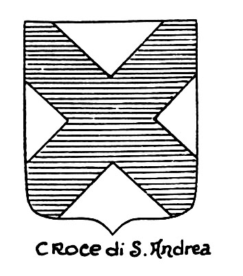 Image of the heraldic term: Croce di S.Andrea
